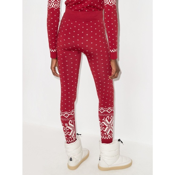 Sweaty Betty Base Layer Winter Festive Fair Isle Leggings - Picture 3 of 9